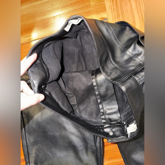 Madewell The Perfect Vintage Straight Jean Faux Leather Edition Size 30 - Picture 8 of 16